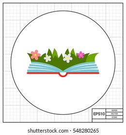 Opn flowering book icon