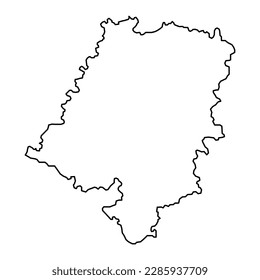 Opole Voivodeship map, province of Poland. Vector illustration.