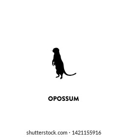 opossum icon vector. opossum sign on white background. opossum icon for web and app