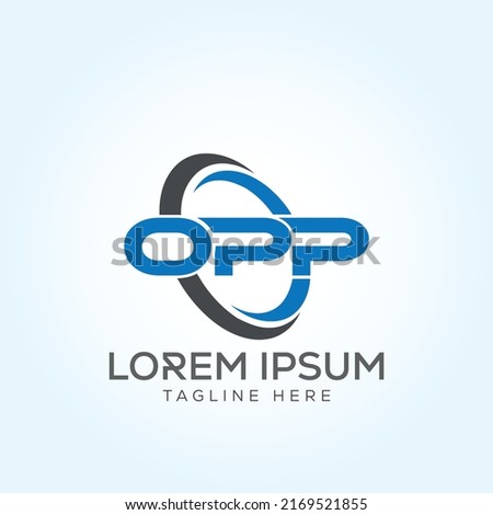OPP OP letter Logo Template In Modern Creative Minimal Style Vector Design
