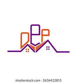 Diseño de logotipo de OPP Real State, logotipo simple y moderno de OPP. Diseño de alfabeto de lujo OPP  