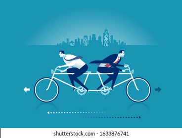 Opponent. Business concept vector illustration