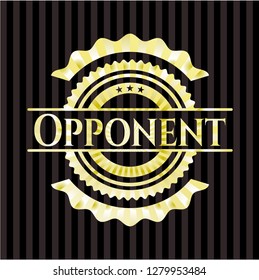 Opponent gold emblem or badge