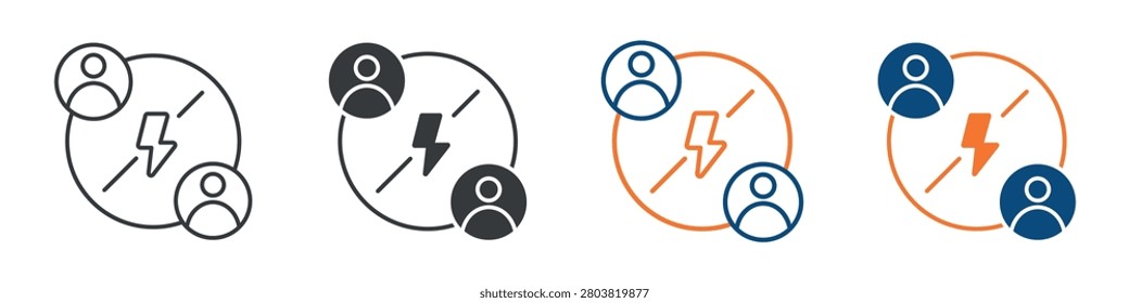 Opponent Icon Set Multiple Style Collection