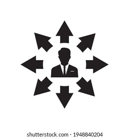 Designvorlage für Möglichkeiten Symbol Vektorgrafik einzelne Illustration