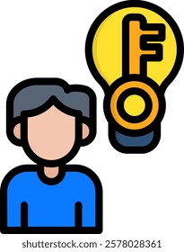 Opportunities Icon Lineal Color Vector Illustration