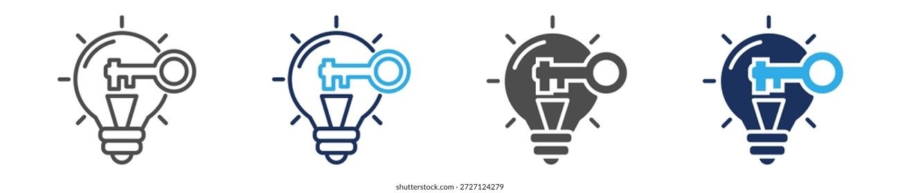 Conjunto de iconos de oportunidades con múltiples conceptos
