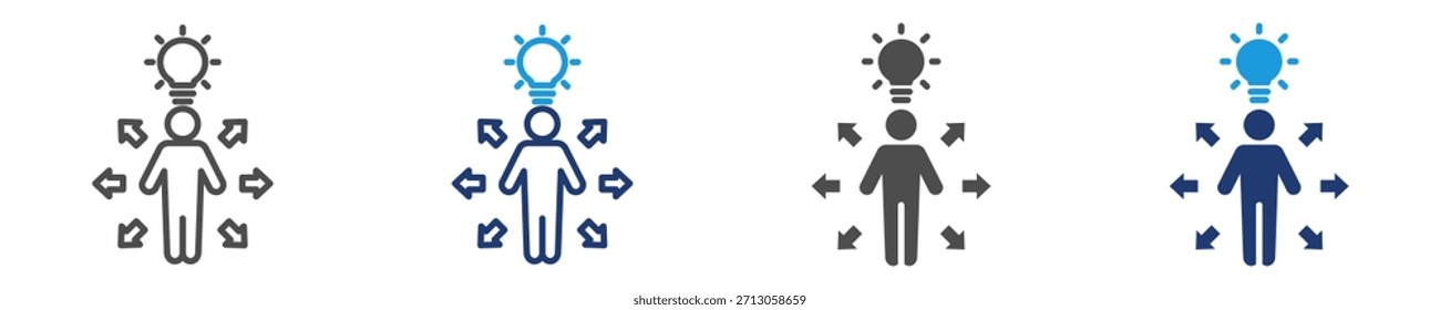 Conjunto de iconos de oportunidades de varios estilos