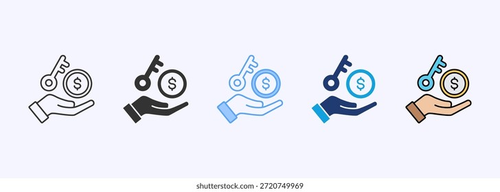 Verkaufschancen-Symbol Set Multistyle Various Collection-Element für Design