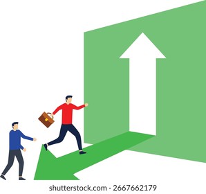 Opportunities for success or development, finding new exits, discovering new opportunities,

