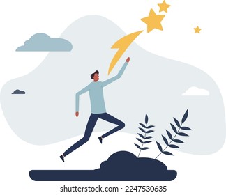 Opportunity advantage for business achievement boost.Catching career target or business goals with effective strategy and determination.Jump high to stars.