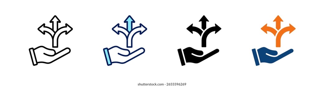 Opportunity All In One Icon Multi Styles Vector Set