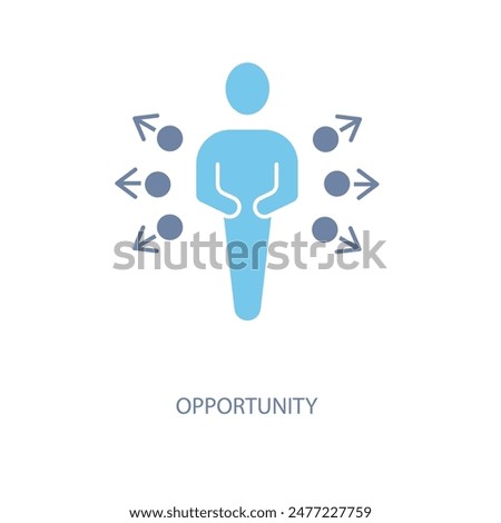 opportunity concept line icon. Simple element illustration. opportunity concept outline symbol design.