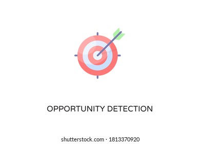 Opportunity Detection flat icon in vector. Logotype