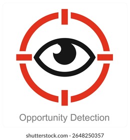 Opportunity Detection, Vektorsymbol-Konzeptentwurf