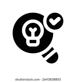 opportunity glyph icon. Strong and solid vector icon for websites, mobile interfaces, presentations, and visual branding. High quality and easy to edit.
