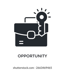 Opportunity Icon Glyph Style. Vector Illustration For Graphic Design