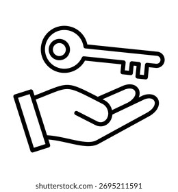 Ilustración vectorial de diseño de línea de icono de oportunidad