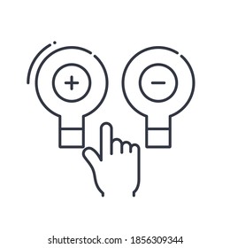 Opportunity icon, linear isolated illustration, thin line vector, web design sign, outline concept symbol with editable stroke on white background.