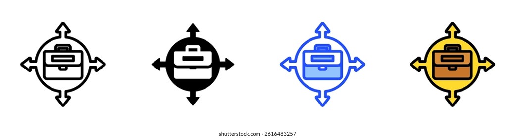 Opportunity Icon Set With Multiple Style Collection
