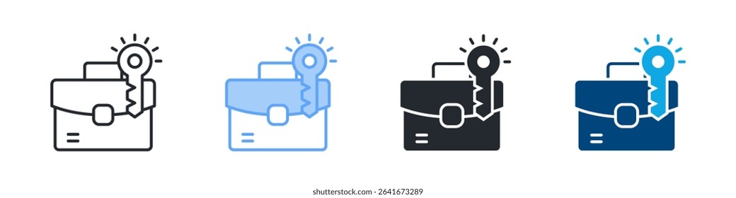 Opportunity Icon Set Multiple Style. Design In Outline, Blue, Glyph, Dualtone
