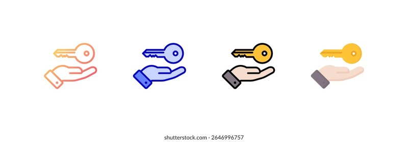 Opportunity Icon set multiple style collection