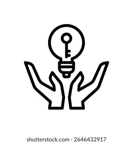 Vector de icono de oportunidad con estilo de línea