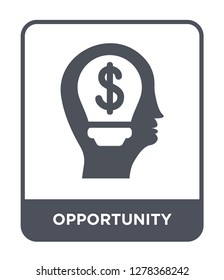 opportunity icon vector on white background, opportunity trendy filled icons from Brain process collection, opportunity vector illustration