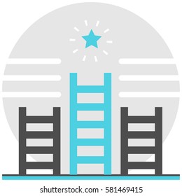 Opportunity - Infographic Icon Elements from Advantage Set. Flat Thin Line Icon Pictogram for Website and Mobile Application Graphics.