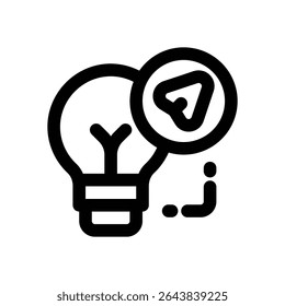 opportunity line icon. Clean and minimalist vector icon for websites, mobile apps, presentations, and logos. Fully scalable and customizable for any project.