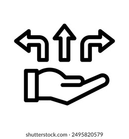 Línea de oportunidad Icono Ilustración Vector Gráfico. Gráfico simple del Vector de la ilustración del elemento, conveniente para el App, los Sitios web, y las presentaciones aisladas en el fondo blanco