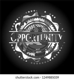 Opportunity on grey camo pattern