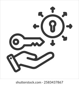 Opportunity Outline Icon Vector Illustration