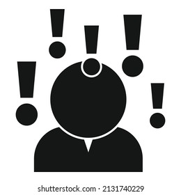 Opportunity Person Icon Simple Vector. Business Man. Team Challenge