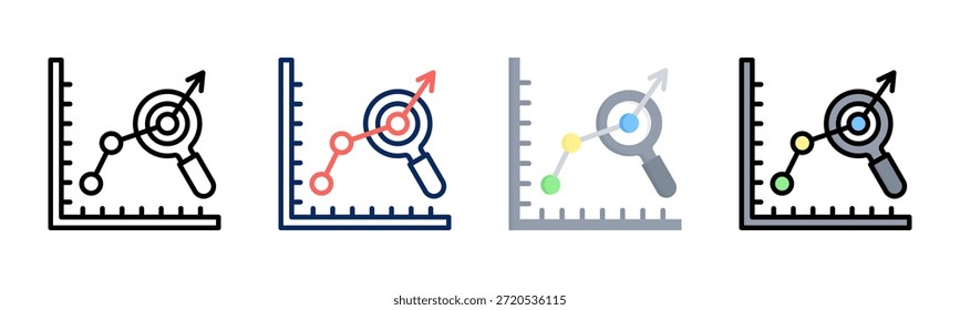 Opportunity Scan-Symbol setzt mehrere Stilkollektionen