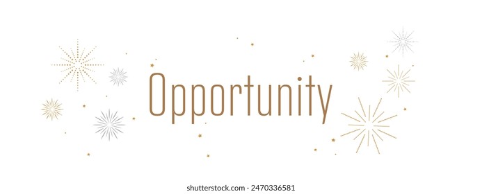 Opportunity text on white background