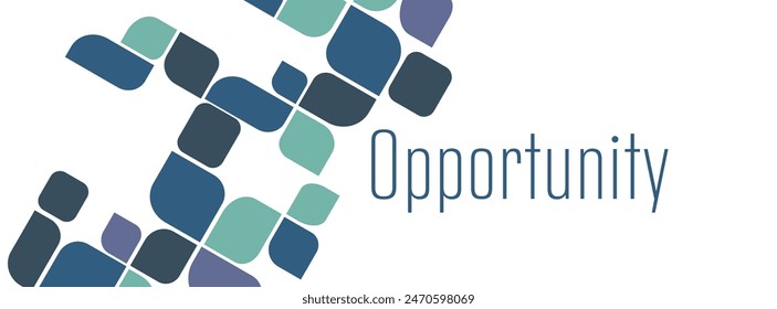 Opportunity text on white background