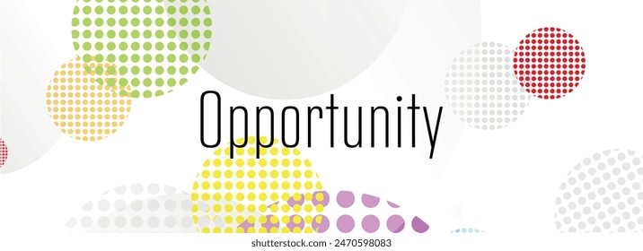 Opportunity text on white background