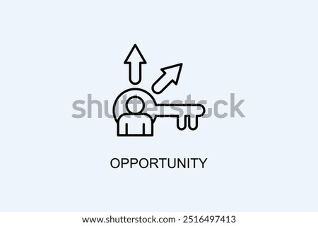 Opportunity Vector Icon Or Logo Illustration