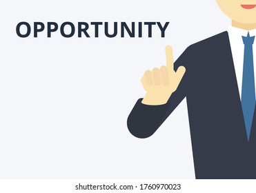 Opportunity Vector Management Business Concept Businessman Stock Vector ...