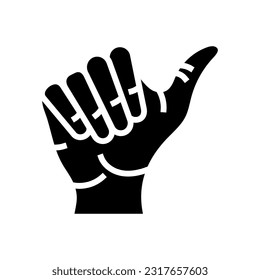 opposable thumb human evolution glyph icon vector. opposable thumb human evolution sign. isolated symbol illustration