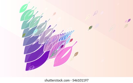 opposed elegance with leaves, band into clear group