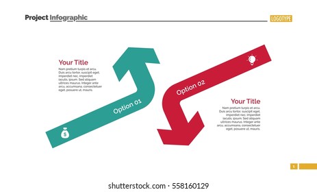 Opposing Arrows Diagram Slide Template