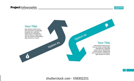 Opposing Arrows Diagram Slide Template