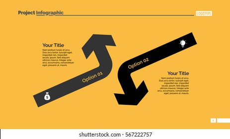 Opposing Arrows Diagram Slide Template