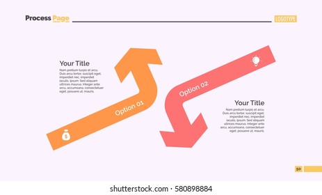 Opposing Arrows Diagram Slide Template