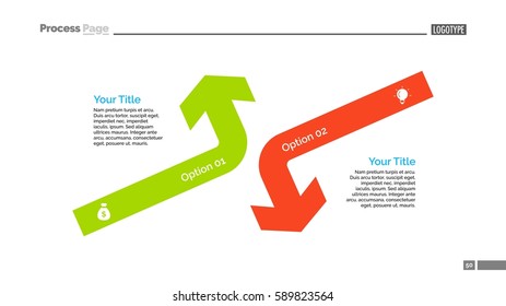 Opposing Arrows Diagram Slide Template