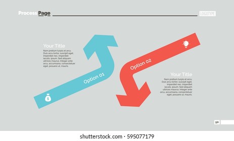 Opposing Arrows Diagram Slide Template