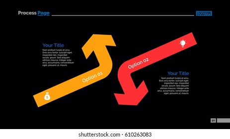Opposing Arrows Diagram Slide Template