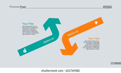 Opposing Arrows Diagram Slide Template